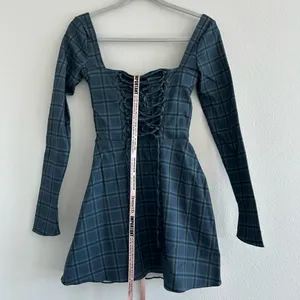 House of CB Malika Blue Tartan Corset Mini Dress thumbnail 5