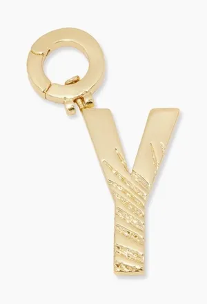 Gorjana Parker 18K Gold Plated Charm Initial Y thumbnail 1