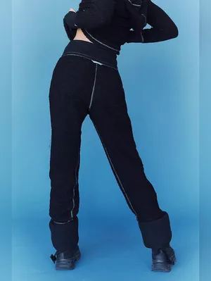 Free People Winter Fall Fuzzy Factor Joggers X S thumbnail 5