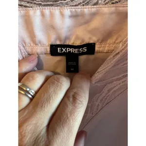Express cami size Large slip rose lace strap y2k thumbnail 3