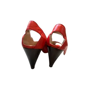 Maud Frizon Paris women’s red leather heels shoes from Italy size 6.5 SKU 3810 thumbnail 5