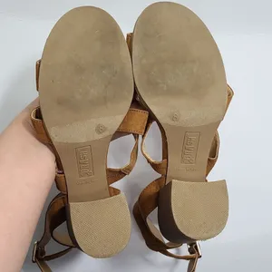 ‎Brash Block Heel Brown Sandals Size 8 thumbnail 11