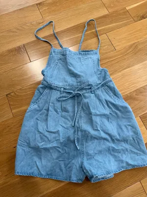 Pink Lily Soft Denim Romper thumbnail 1