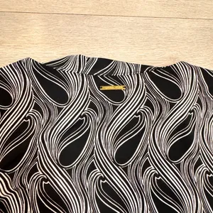 Michael Kors Shift Dress‎ Abstract Print 3/4 Sleeve Career Size Xsmall XS Black thumbnail 3