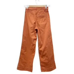 Marine Layer Bridget Pant Sz 0 Baked Apple Clay Orange Cropped Wide Leg Utility thumbnail 3