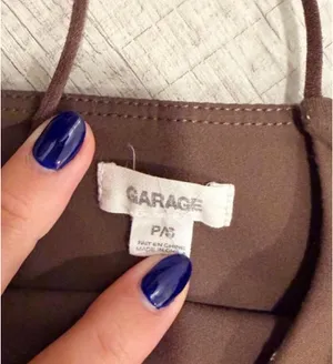 Garage Brown Crop Top  thumbnail 2