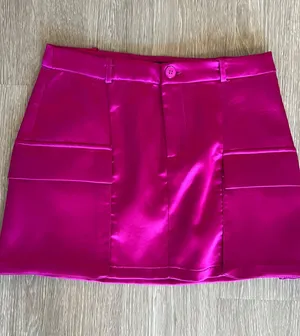 ZARA Satin Cargo Skirt thumbnail 1