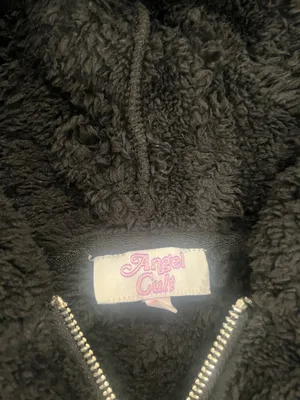 Cozy Plush Hooded Half-Zip Sweater - Black size L by Angel cult thumbnail 2