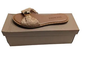 Steve Madden Women's Dipsy Raffia Slide Open Toe Sandals Size 6 thumbnail 1