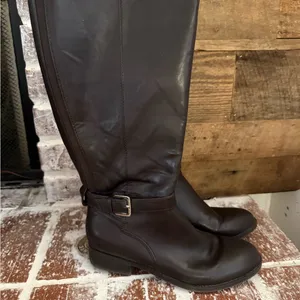 Just Fab Classic Tall Riding Boots - Black thumbnail 4