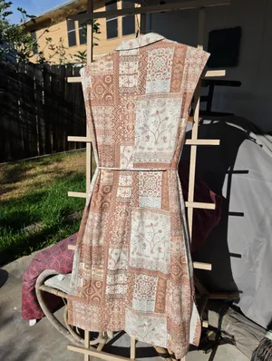 NWT Jane + Delancey Linen Blend Western Print Style Midi Dress Small thumbnail 9