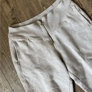 Aerie Fleece Corset Jogger- Light Grey thumbnail 4