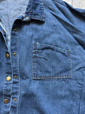 Dark Blue Denim Jean Jacket thumbnail 3