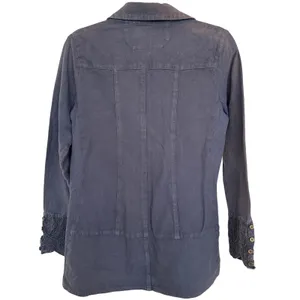 Parsley & Sage Women's Embroidered Floral Button Down Shacket, Size S, Pre Loved thumbnail 2