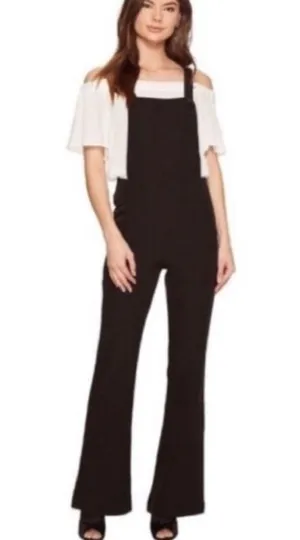 NWT Romeo + Juliet Couture Black Flare Jumpsuit Size M thumbnail 3