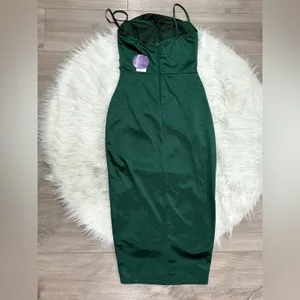 🆕 Windsor Women’s Green Spaghetti Dress Size S thumbnail 2