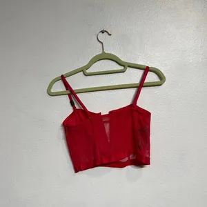 Victoria's Secret Red Very Sexy Deep V Corset Lace Bra Sz M NWT thumbnail 11