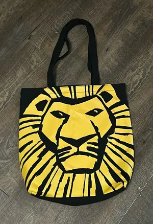 Disney's The Lion King Broadway‎ Musical Shoulder Tote Bag - Black & Yellow thumbnail 1