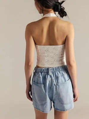 We The Free Clark Pleated Denim Shorts Medium NWOT thumbnail 3