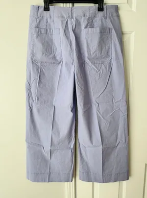 Anthropologie Maeve The Colette Cropped Wide-Leg Pants, Size 33Tall thumbnail 9