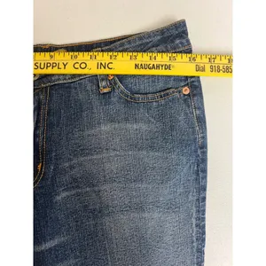 SEVEN7 Bootcut Jeans Women 32 Blue Boot Stretch Medium Wash Embroidered Low Rise thumbnail 4