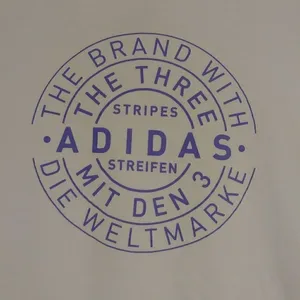 Adidas White & Purple Spellout Logo The Go-To Tee Tshirt thumbnail 3