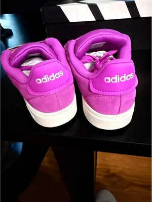 Adidas Grand Court Alpha Magenta Suede Sneakers Women’s 7.5 NWT thumbnail 6