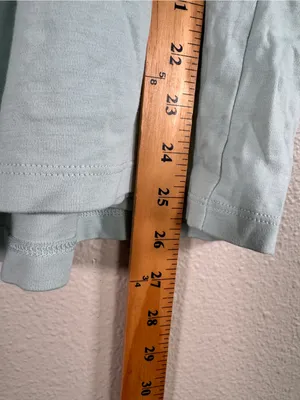 Lake Light Green Puff Sleeve Blouse Womens L Peasant Shirt Casual Staple Basic thumbnail 4