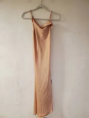 ASTR Cowl Slip Midi Dress in Blush Pink Large thumbnail 2