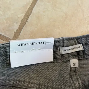 We Wore What Boyfriend Short Rigid Denim Washed Grey Jean Shorts 25 Summer NWT thumbnail 7