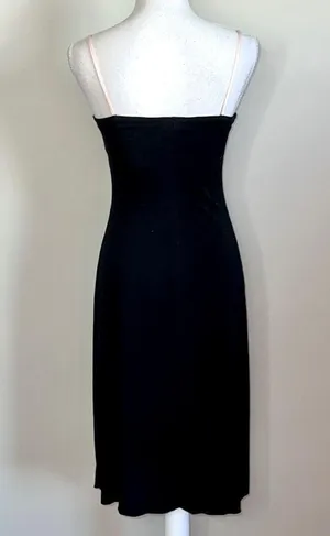 Vintage Y2K Slinky Dress Black thumbnail 5