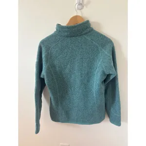 Patagonia Better Sweater 1/4 Zip Pullover Teal Heather Fleece Womens Small thumbnail 4