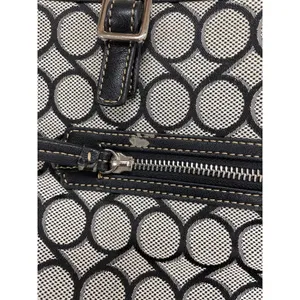Nine West Womens Black and White Large Handbag Shoulder Bag SKU 1460 thumbnail 9