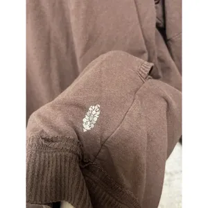 Free People Movement Zipper Back Oversized Mock Neck Pocket Sweater Size Medium thumbnail 3