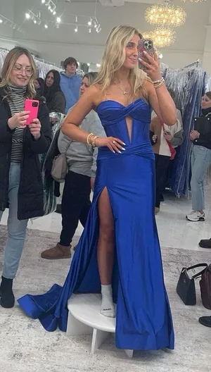 SHERRI HILL STRAPLESS SATIN CORSET 56161 dress thumbnail 1