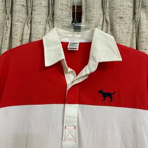 PINK Victoria's Secret Long Sleeve Rugby Polo thumbnail 2