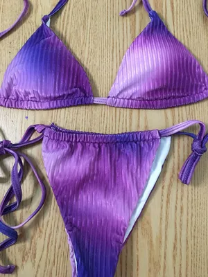 SheIn New 2Pc  String Swimsuit Bikini Size Medium thumbnail 2
