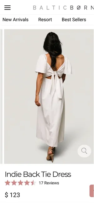 Baltic Born back tie dress thumbnail 3