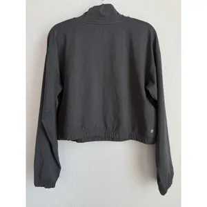 Peloton Dreamblend Mock Neck Crop Sweatshirt Gray M Athleisure Gorpcore Cozy thumbnail 4