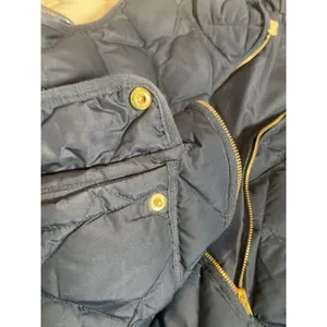 Woolrich Puffer Vest Women's L Blue Quilted‎ Duck Down Full Zip Winter Pockets thumbnail 5