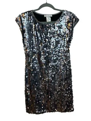 Pappilon Blanc Silver Sequin Mini Dress thumbnail 1