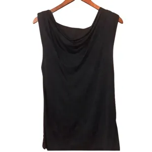 Vintage y2k 2000s D.E.P.T Black Cowle Neck open back Bow Blouse office siren thumbnail 4