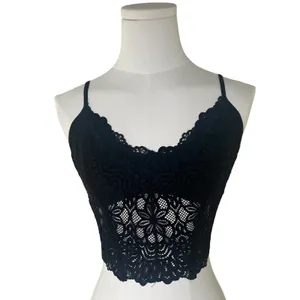 Forever 21 Black Lace Bralette Top XL Extra‎ Large Adjustable Straps thumbnail 4