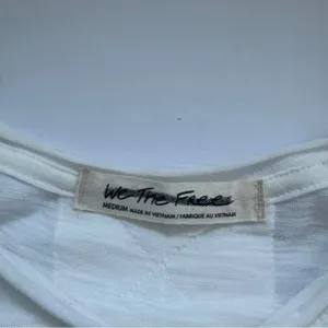Free People We The Free Aria Trapeze Oversized Top White Medium NWOT thumbnail 4