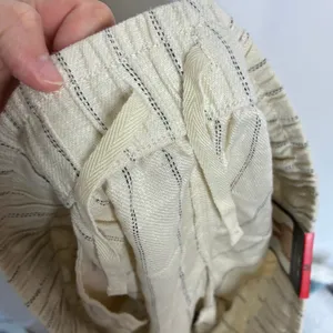 BlankNYC Beige Linen Blend Shorts 5" Inseam Elastic Waist w/Pockets NWT Womens M thumbnail 7