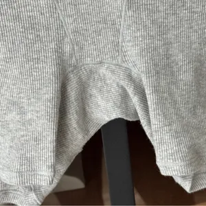 SKIMS boyfriend boxers shorts high waisted rise ribbed cotton light heather grey thumbnail 5