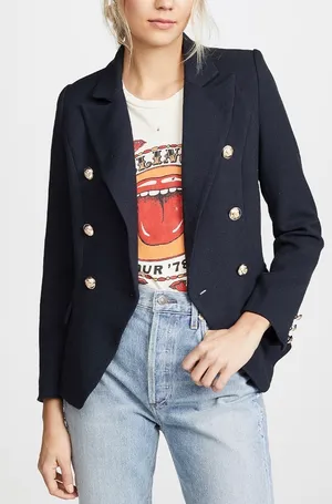 Lioness Palermo Blazer Navy Size Small thumbnail 1