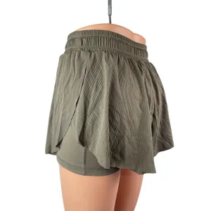 Joy Lab Women's Olive Green Drawstring Yoga Workout Athletic Running Shorts XS thumbnail 4