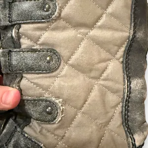Sorel Tofino Tall Gray Waterproof Lace Up Distressed Faux‎ Fur Snow Boots Sz 7.5 thumbnail 9