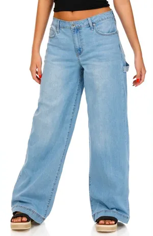 Juicy Couture Light Blue Wide-Leg Denim‎ Jeans thumbnail 1